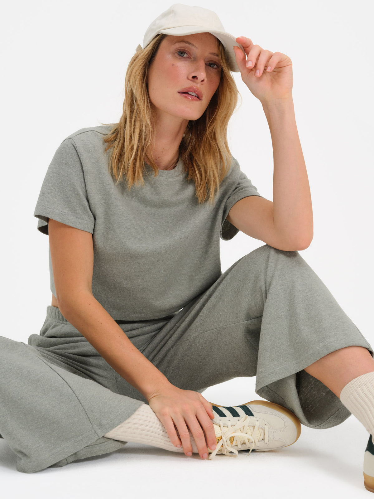 Regenerative Hemp Relaxed Crop Tee-Tees-MATE the Label-FIR-XS-MATE the Label