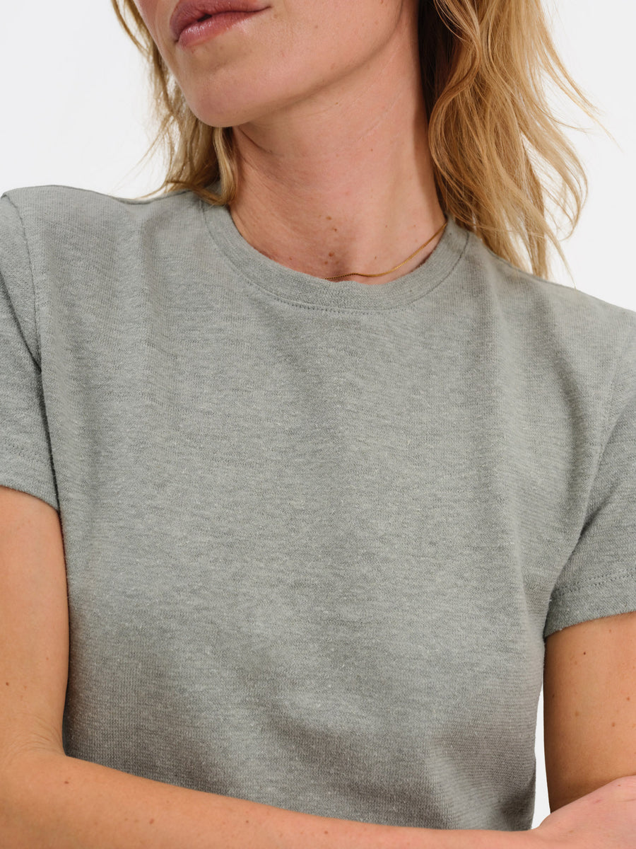 Regenerative Hemp Shrunken Tee-Tees-MATE the Label-FIR-XS-MATE the Label
