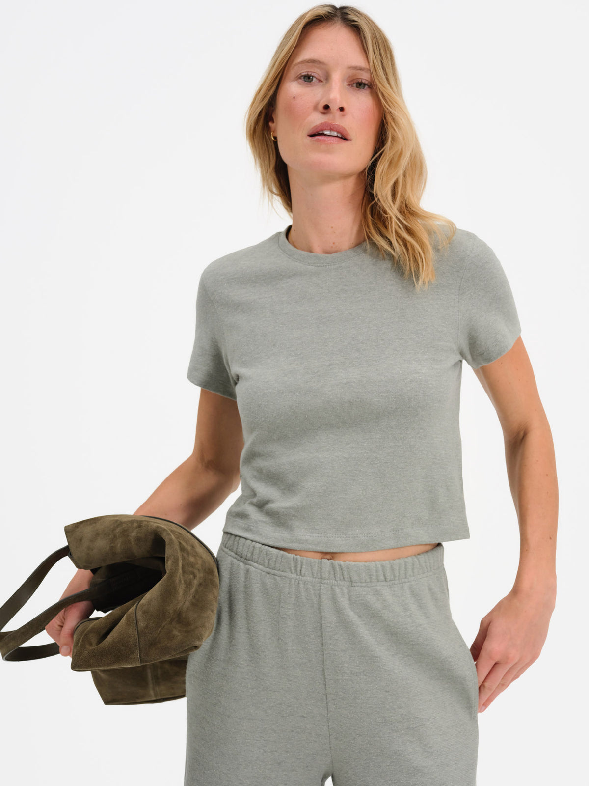 Regenerative Hemp Shrunken Tee-Tees-MATE the Label-FIR-XS-MATE the Label