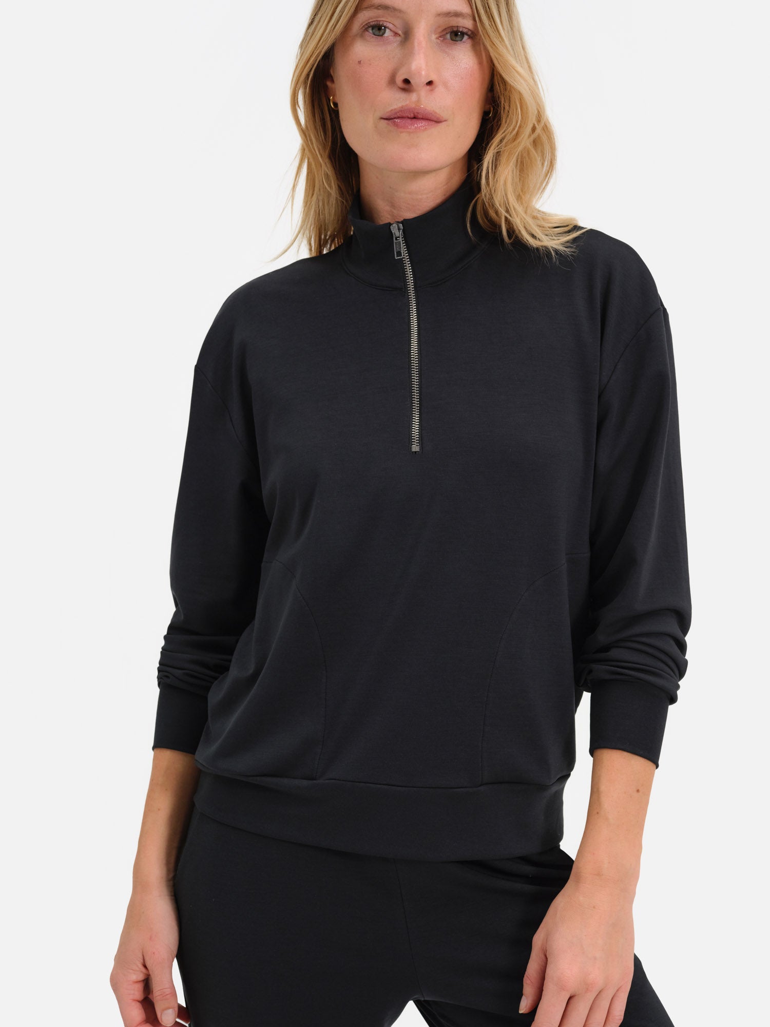 Seacell Tencel Quarter Zip Pullover – MATE the Label Seacell Tencel Quarter Zip Pullover – MATE the Label