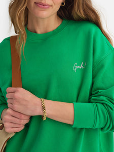 MATE x Lisa Says Gah Organic Fleece Embroidered Oversized Sweatshirt