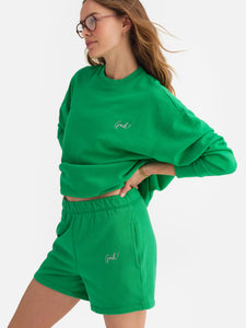 MATE x Lisa Says Gah Organic Fleece Embroidered Pocket Short