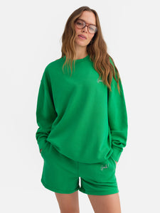 MATE x Lisa Says Gah Organic Fleece Embroidered Oversized Sweatshirt