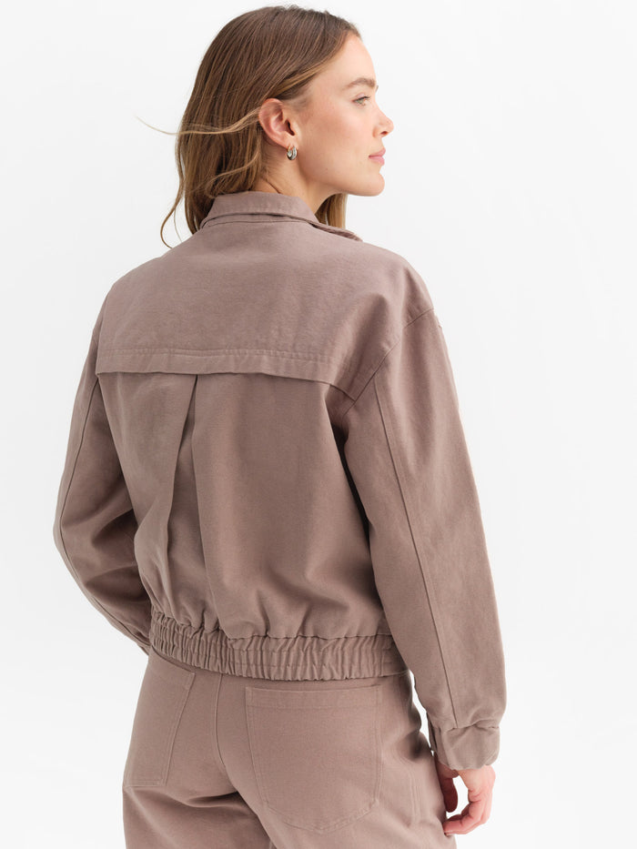Organic Cotton Canvas Flight Jacket
