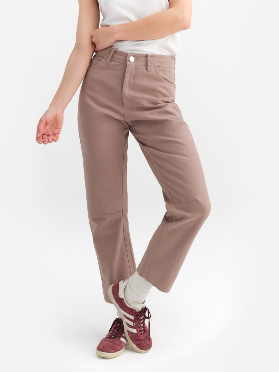 Organic Cotton Canvas Five Pocket Pant-Pant-MATE the Label-MINERAL-XS-MATE the Label