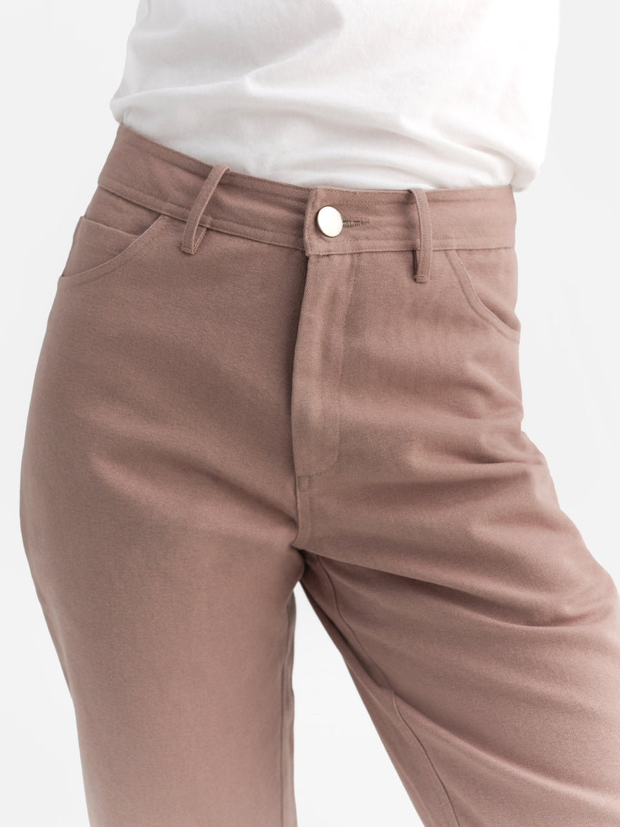 Organic Cotton Canvas Five Pocket Pant-Pant-MATE the Label-MINERAL-XS-MATE the Label