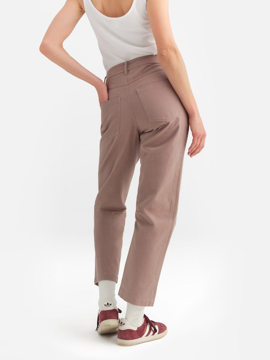 Organic Cotton Canvas Five Pocket Pant-Pant-MATE the Label-MINERAL-XS-MATE the Label