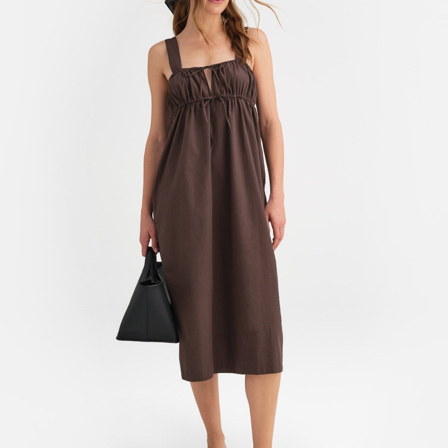 トップス bonyonline ClickToJoinCult foodie opium Organic Poplin Pocket Midi Dress – MATE the Label