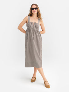 Organic Poplin Pocket Midi Dress