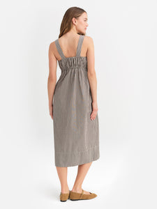 Organic Poplin Pocket Midi Dress