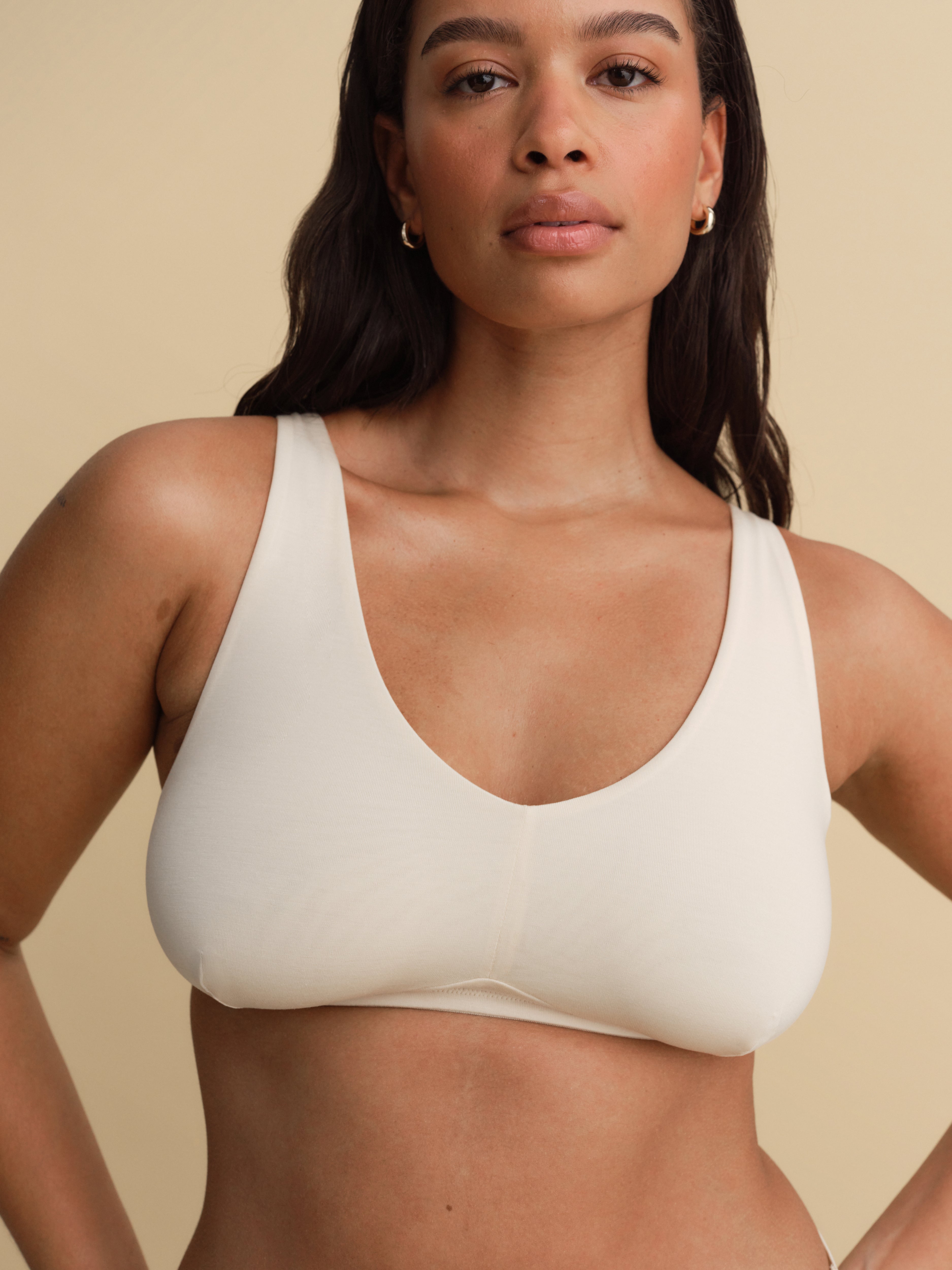 Picture of Tencel Comfort Wireless U-Neck Bra Sand - Women's  