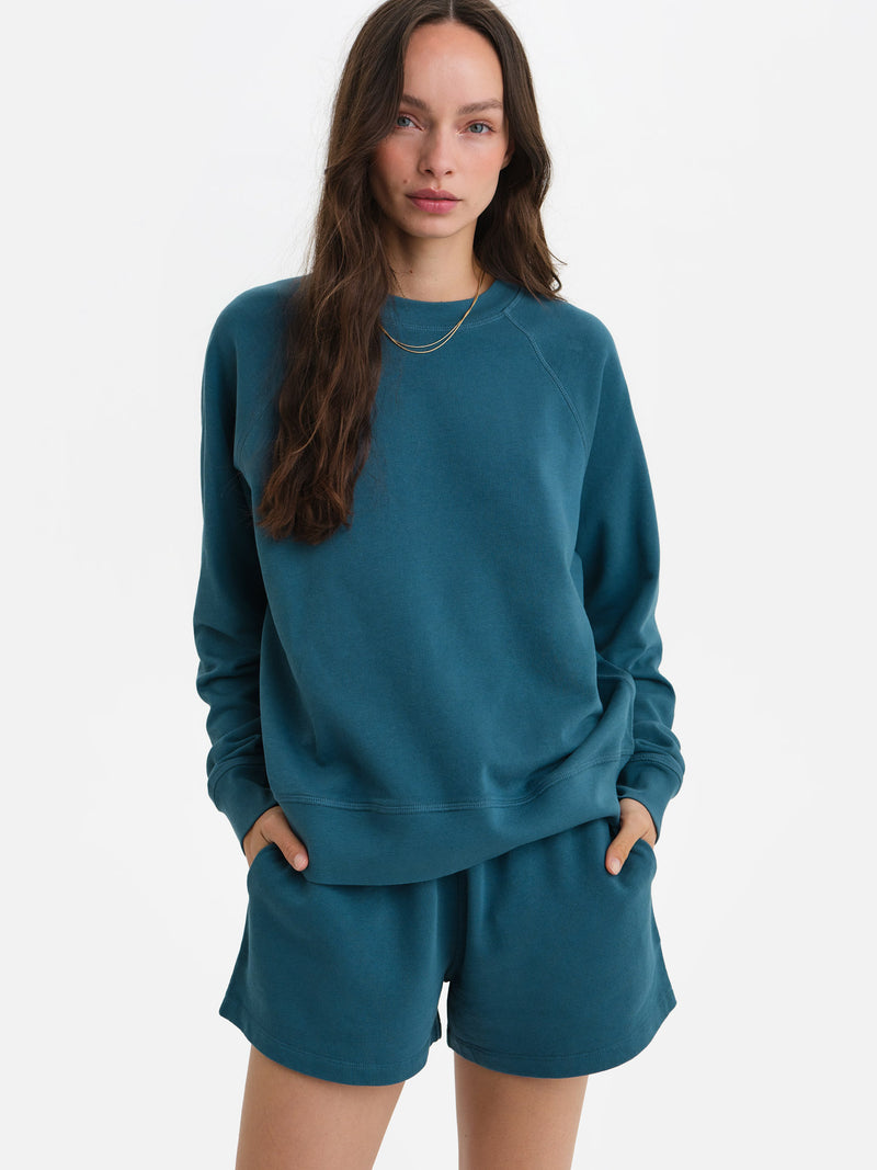 Organic Lightweight Terry Raglan Sweatshirt
