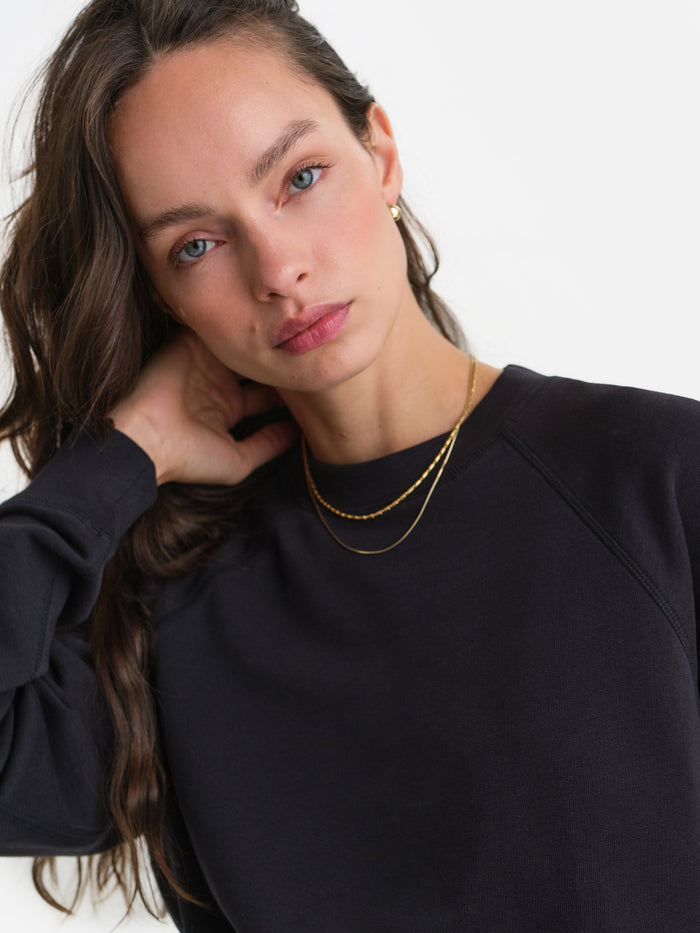 Organic Lightweight Terry Raglan Sweatshirt