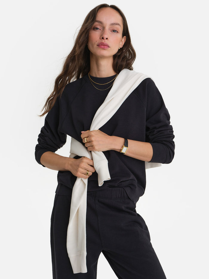 Organic Lightweight Terry Raglan Sweatshirt