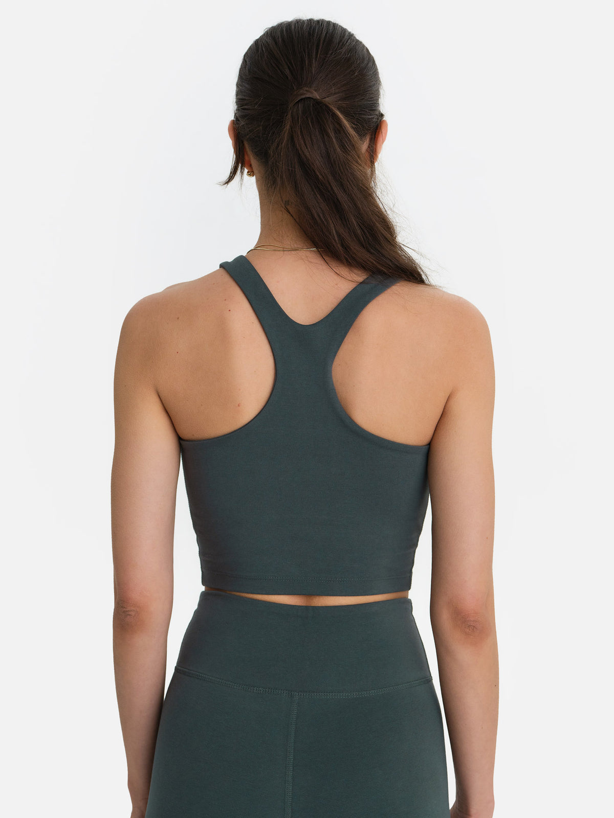 Organic Stretch Racer Tank-Active-MATE the Label-FOREST-XS-MATE the Label