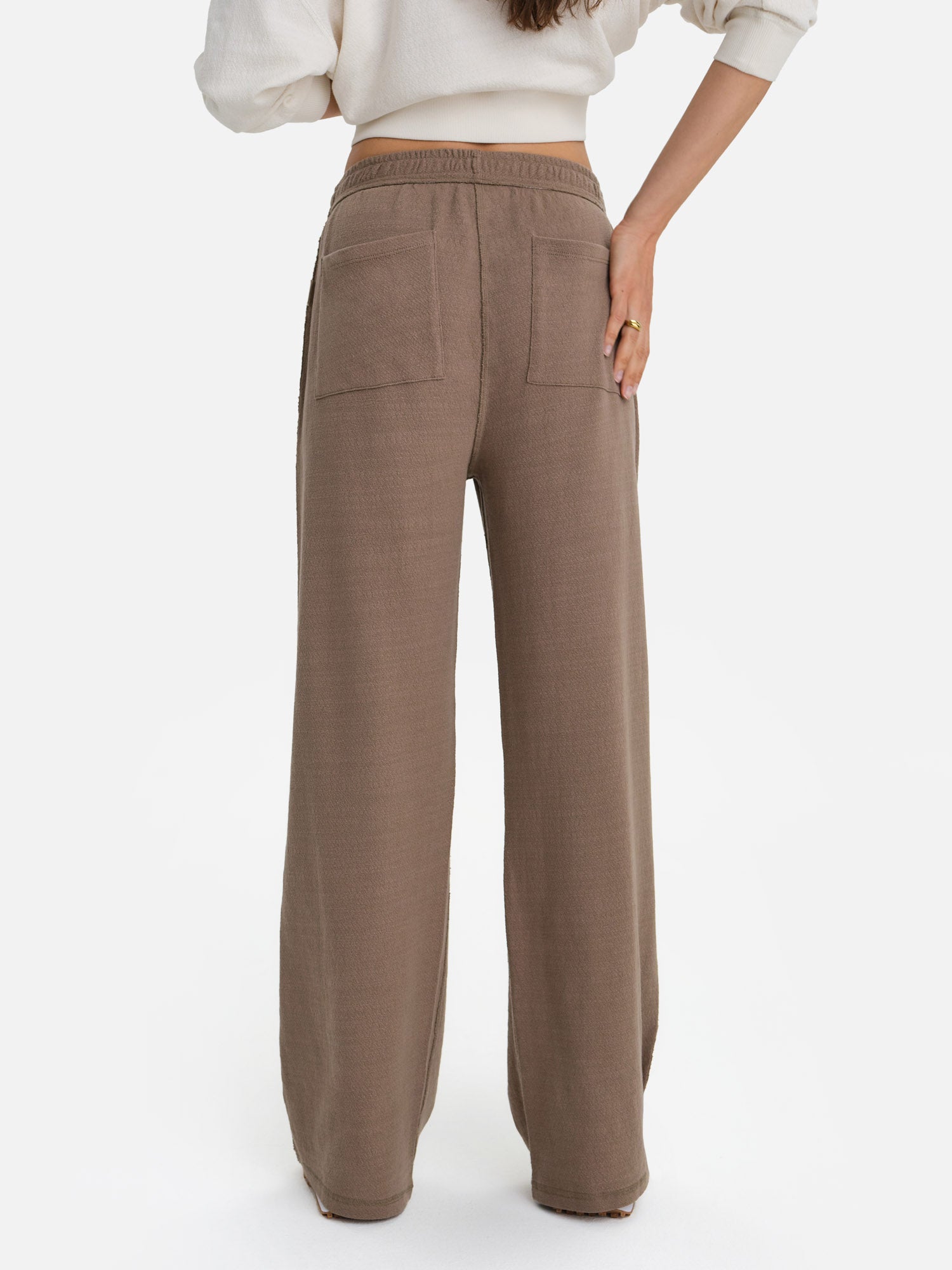 i*a様 THETOE CHÂTELET KNIT PANTS thetoe CHÂTELET KNIT PANTS KNIT SWEATER PANT in BORDEAUX