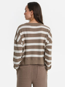 Textured Knit Crewneck Pullover
