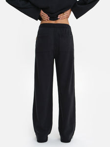 Textured Knit Straight Leg Pant