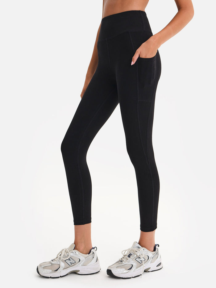 Organic Stretch Midi Legging with Pockets