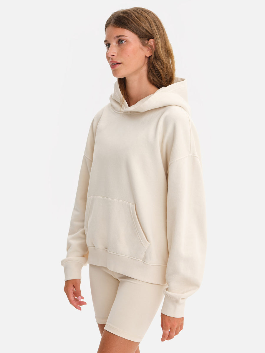 Organic Fleece Pocket Hoodie-MATE the Label-BONE-XS-MATE the Label