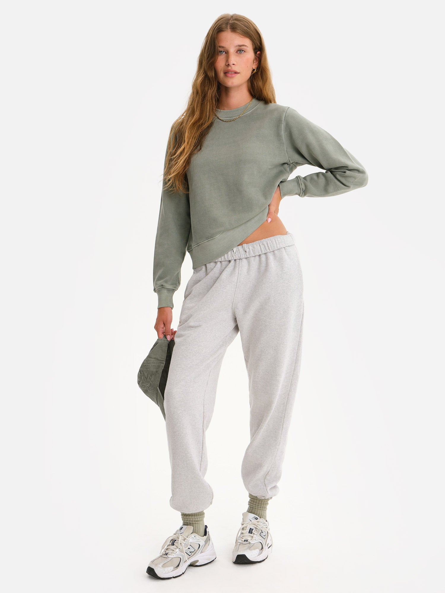 Organic Fleece Shrunken Crew Neck Sweatshirt – MATE the Label