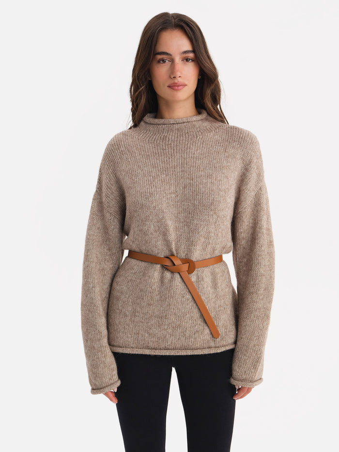Luxe Alpaca Rollneck Sweater