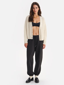 Luxe Alpaca Ribbed Cardigan