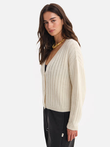 Luxe Alpaca Ribbed Cardigan