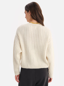 Luxe Alpaca Ribbed Cardigan