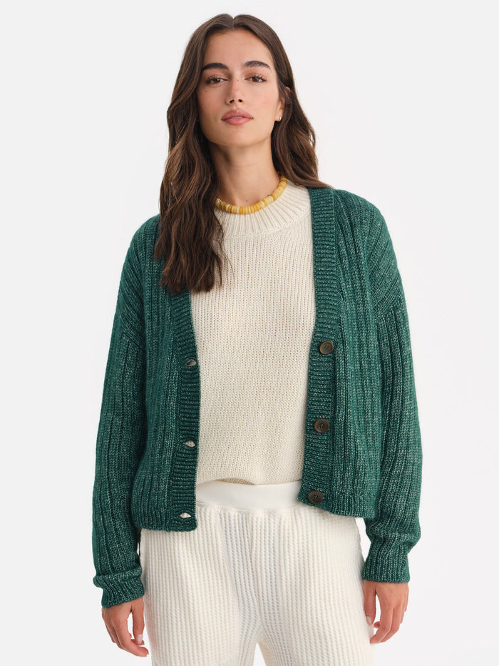 Luxe Alpaca Ribbed Cardigan