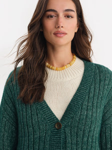Luxe Alpaca Ribbed Cardigan