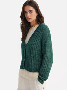 Luxe Alpaca Ribbed Cardigan