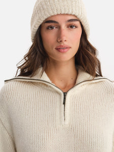 Luxe Alpaca Half-Zip Sweater