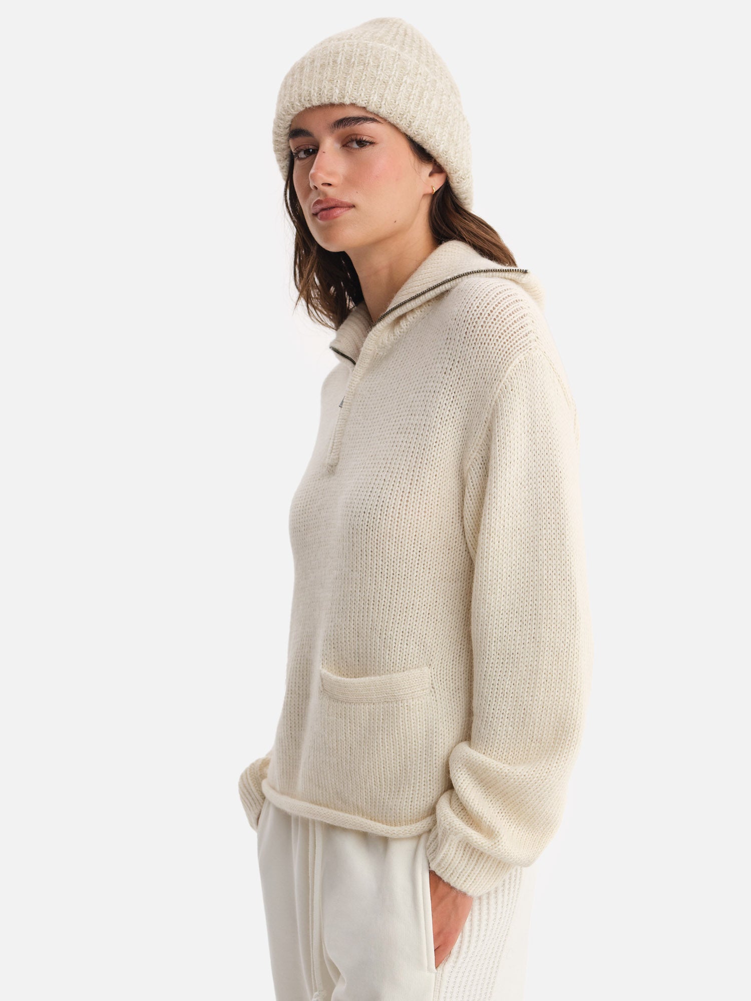 Luxe Alpaca Half-Zip Sweater – MATE the Label
