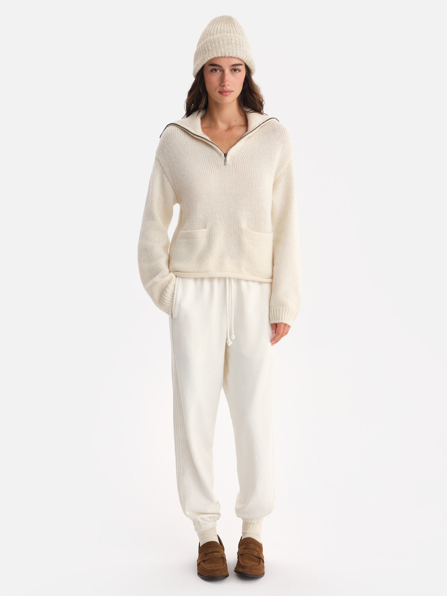 Luxe Alpaca Half-Zip Sweater – MATE the Label