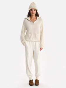 Luxe Alpaca Half-Zip Sweater