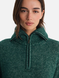 Luxe Alpaca Half-Zip Sweater