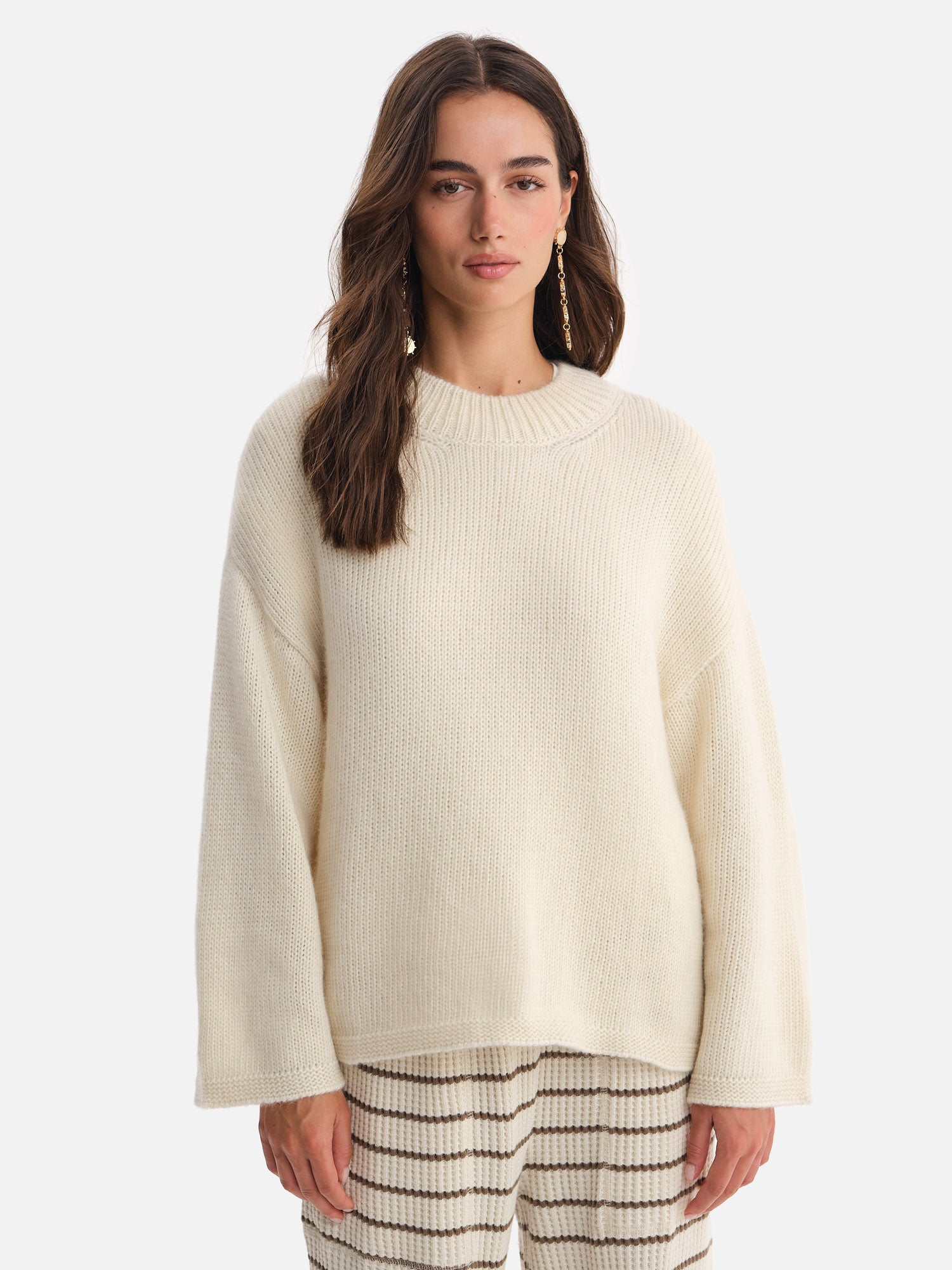 トップス FINE ALPACA CREW NECK JUMPER Luxe Alpaca Crewneck Pullover – MATE the Label