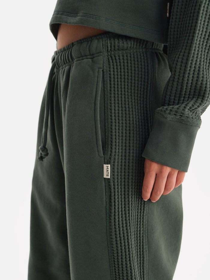 Organic Fleece and Waffle Relaxed Pocket Sweatpant