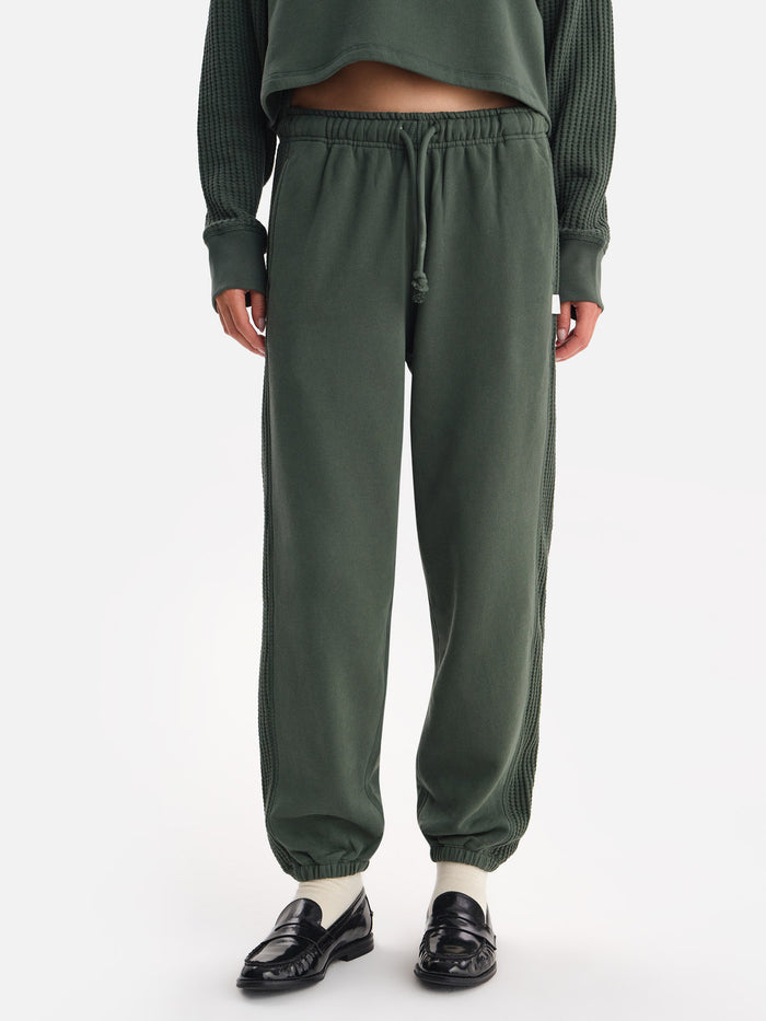 Organic Fleece and Waffle Relaxed Pocket Sweatpant