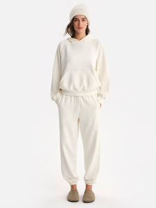 Organic Fleece and Waffle Hoodie