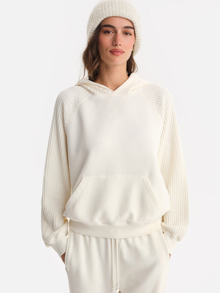 Organic Fleece and Waffle Hoodie