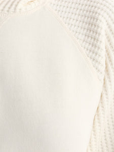 Organic Fleece and Waffle Hoodie