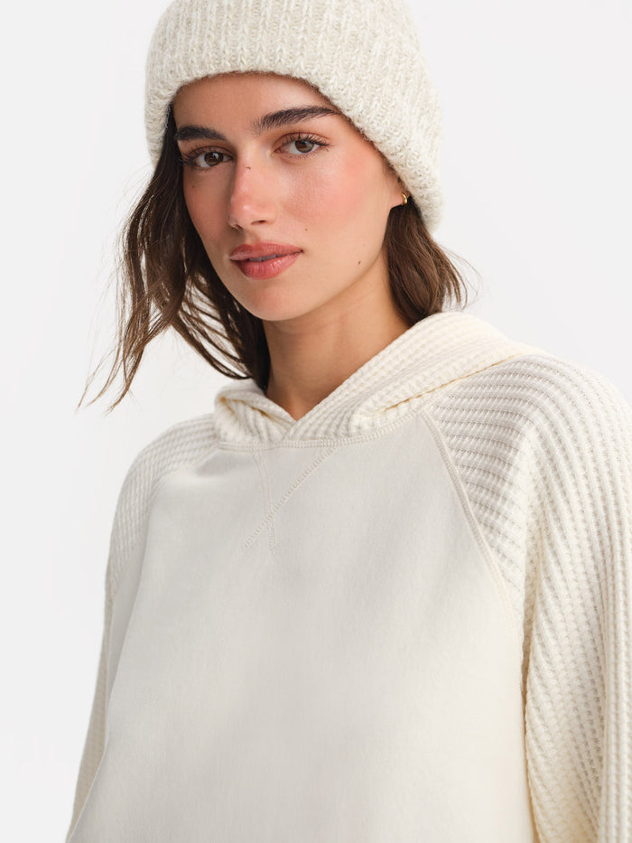 Organic Fleece and Waffle Hoodie