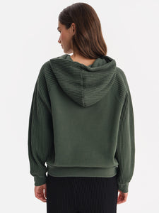 Organic Fleece and Waffle Hoodie
