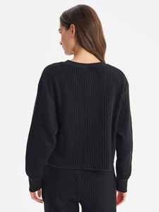 Organic Waffle Cropped Henley