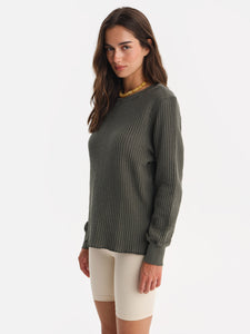 Organic Waffle Crew Top