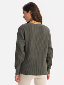 Organic Waffle Crew Top
