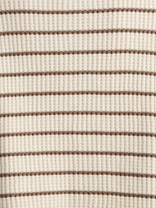 Organic Waffle Cropped Henley