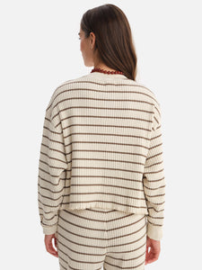 Organic Waffle Cropped Henley